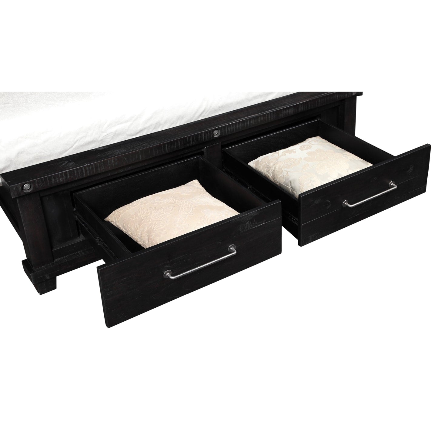 Modus Yosemite Solid Wood Footboard Storage Bed in Cafe