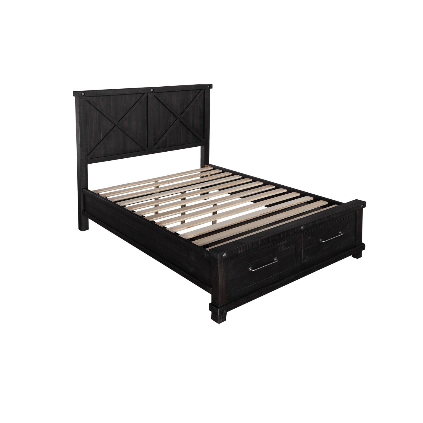 Modus Yosemite Solid Wood Footboard Storage Bed in Cafe