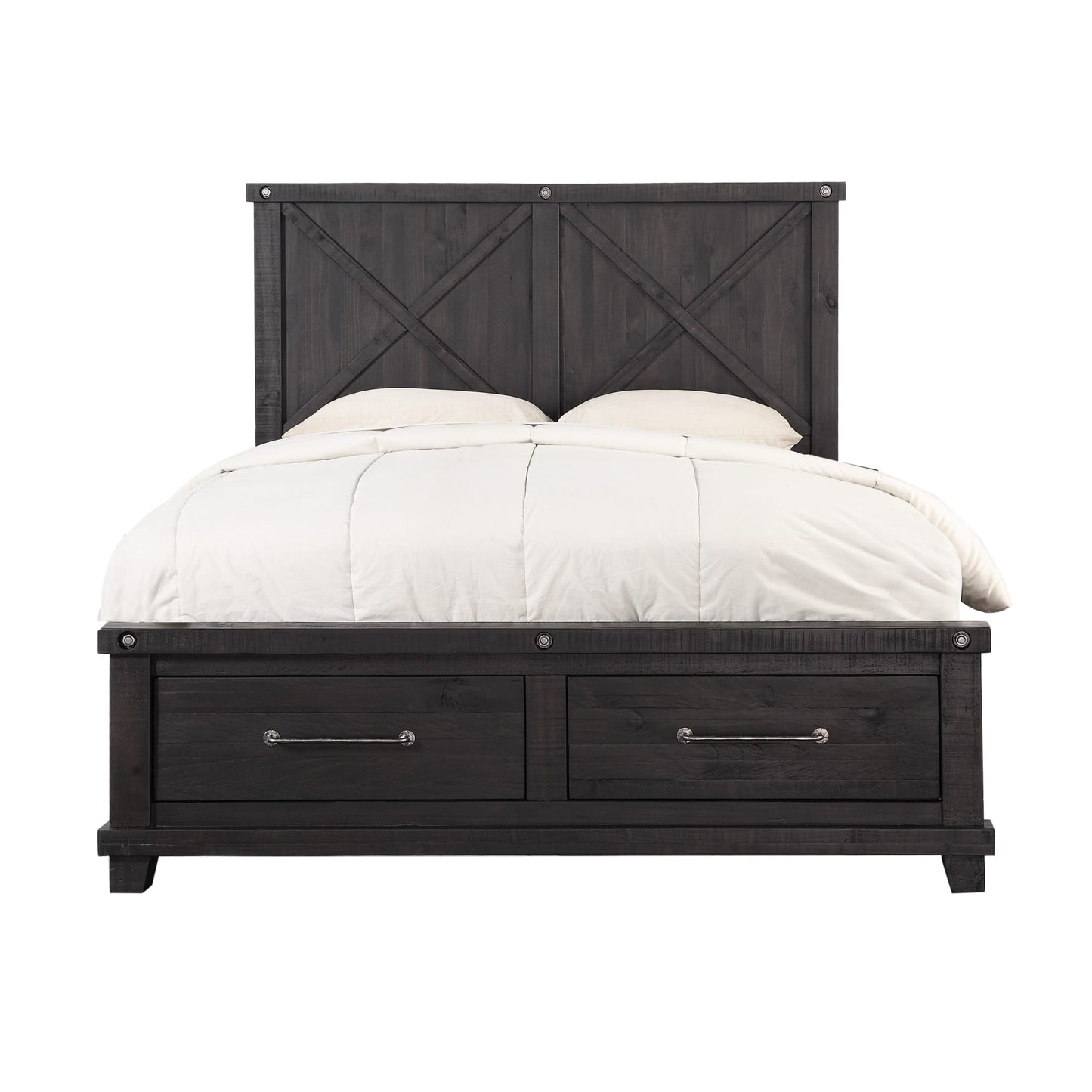 Modus Yosemite Solid Wood Footboard Storage Bed in Cafe