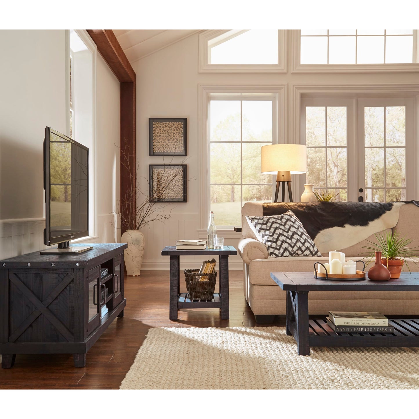 Modus Yosemite Solid Wood Media Console in Cafe