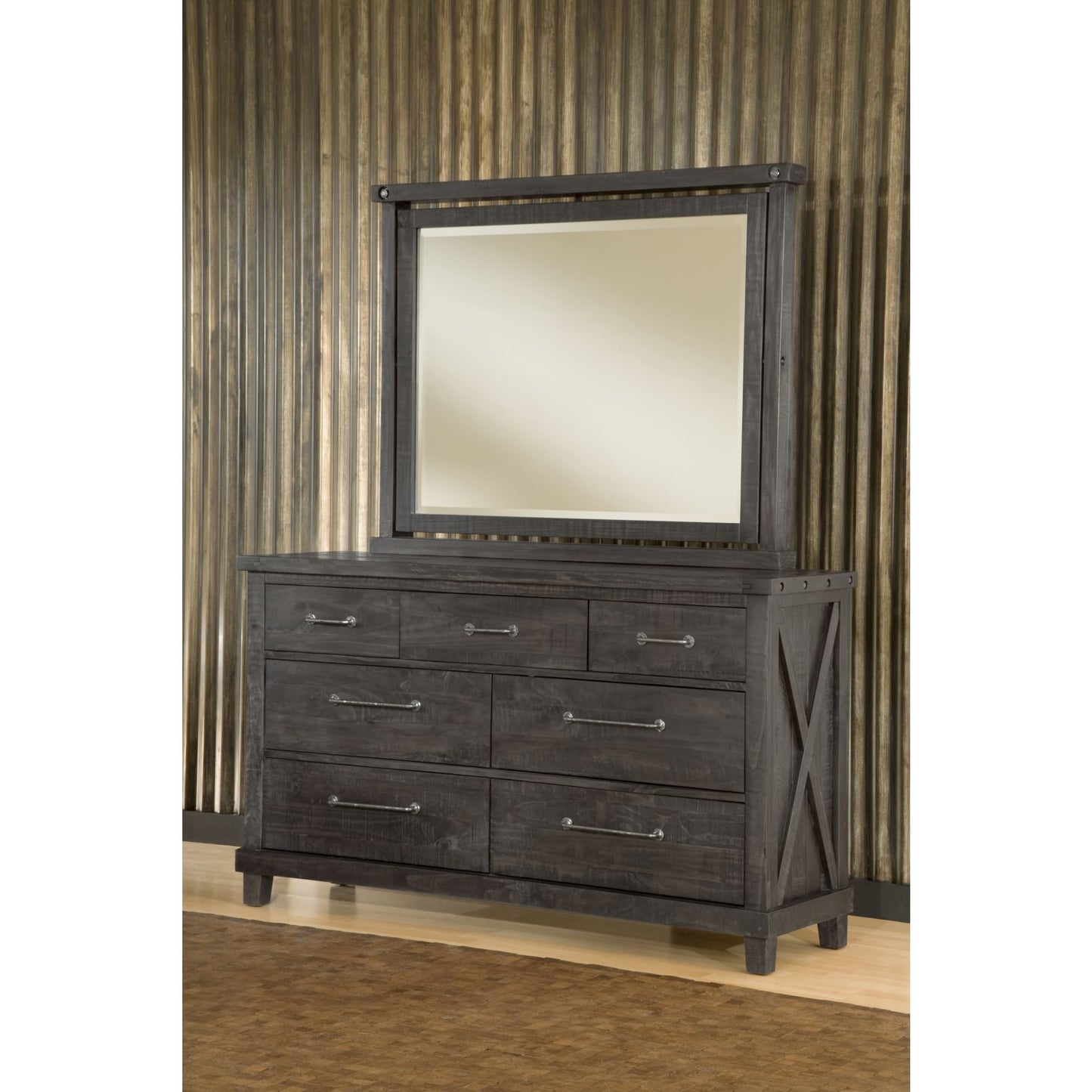 Modus Yosemite Solid Wood Mirror in Cafe