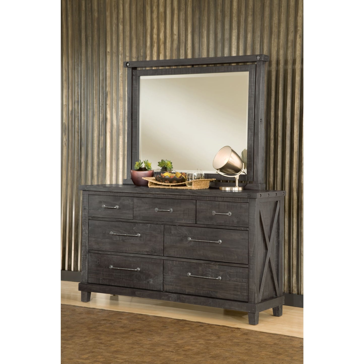 Modus Yosemite Solid Wood Mirror in Cafe