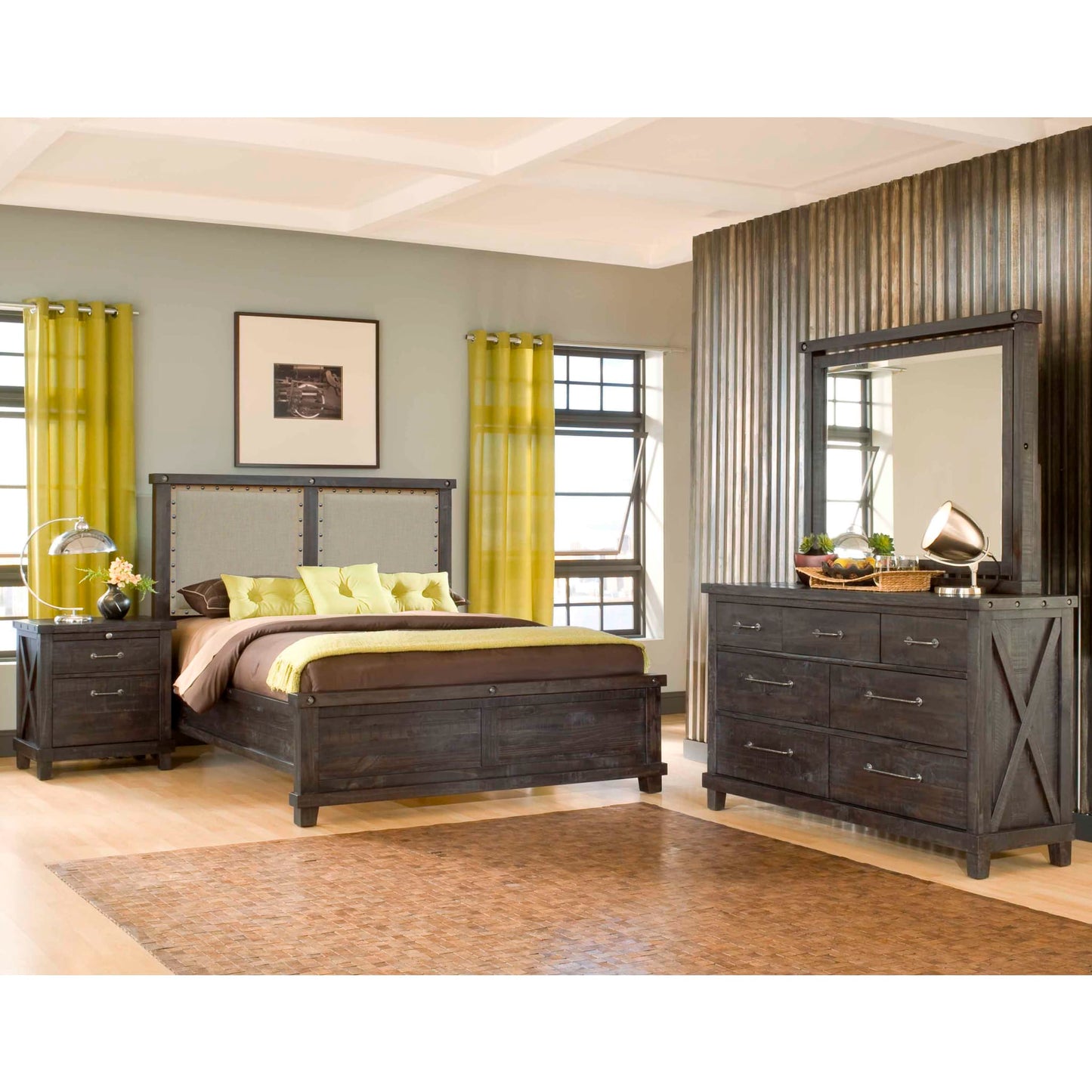 Modus Yosemite Solid Wood Mirror in Cafe
