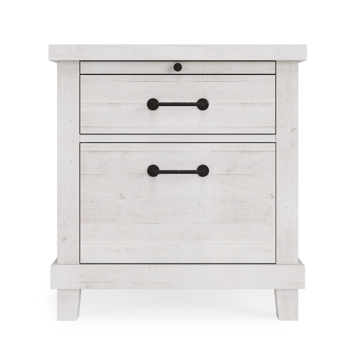 Modus Yosemite Solid Wood Nightstand in Rustic White