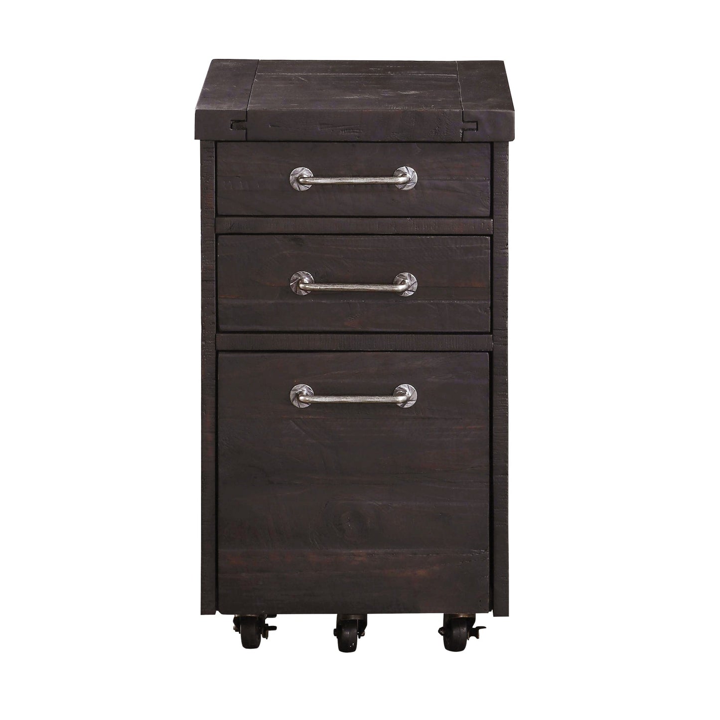 Modus Yosemite Solid Wood Rollling File Cabinet in Cafe