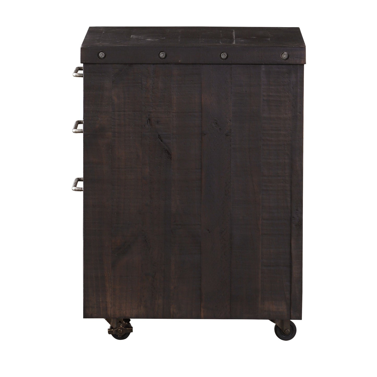 Modus Yosemite Solid Wood Rollling File Cabinet in Cafe