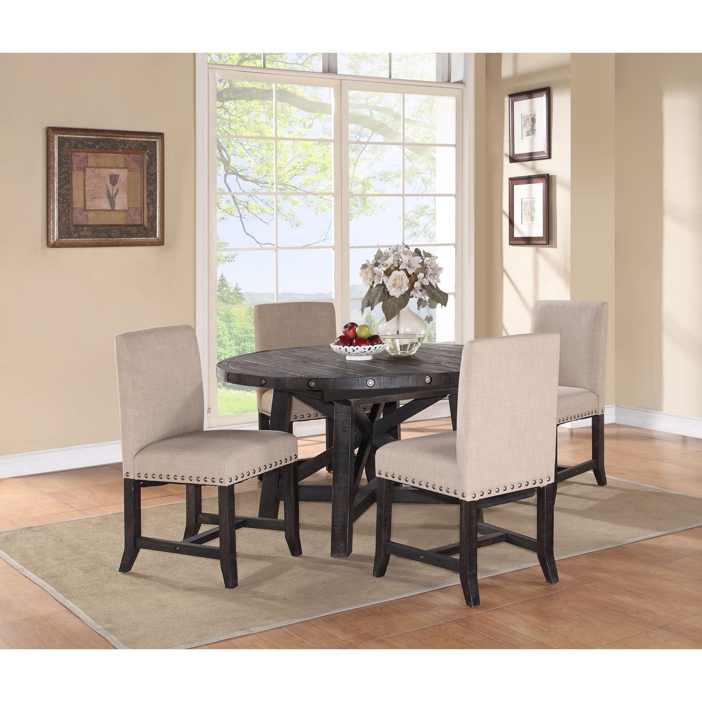 Modus Yosemite Solid Wood Round Extension Table