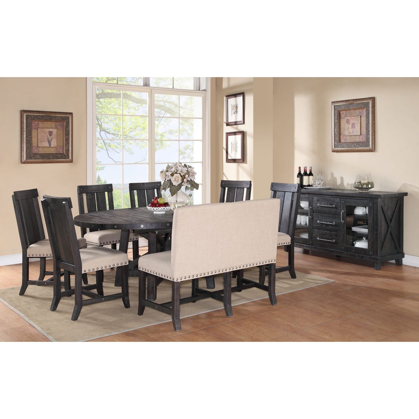 Modus Yosemite Solid Wood Round Extension Table