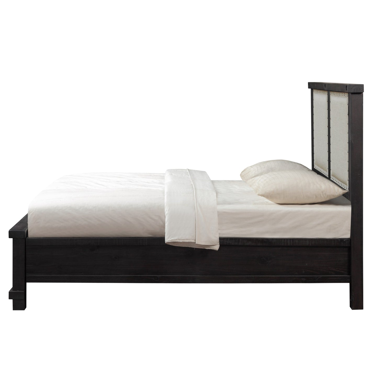 Modus Yosemite Upholstered Footboard Storage Bed in Cafe