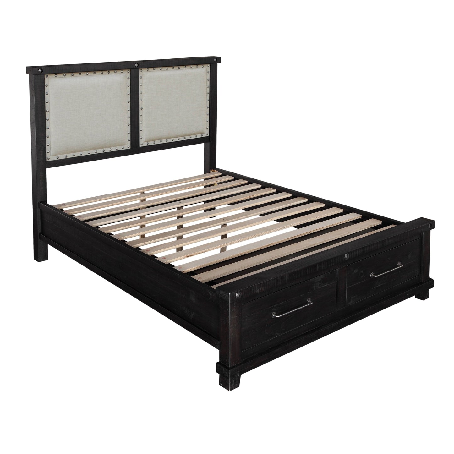 Modus Yosemite Upholstered Footboard Storage Bed in Cafe