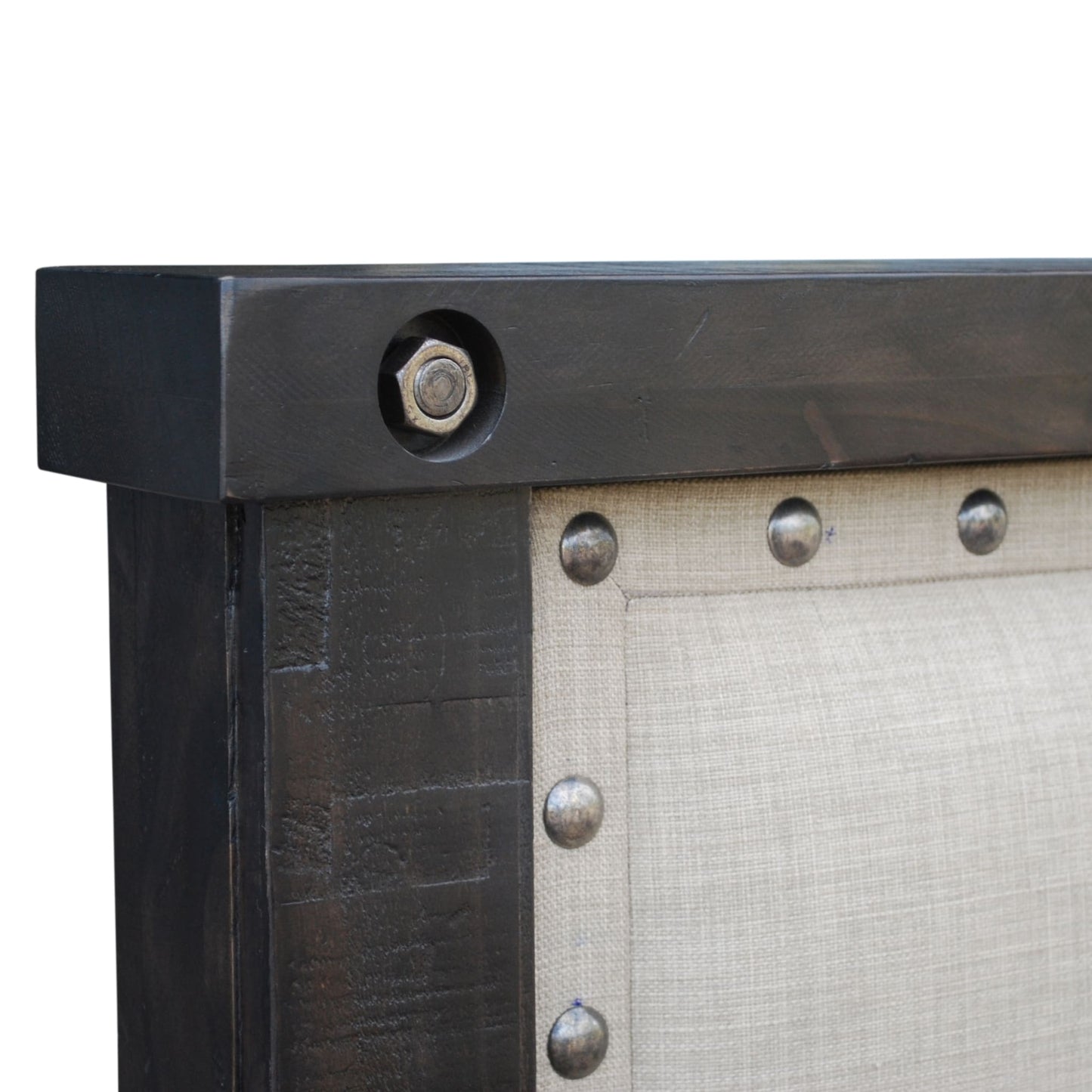 Modus Yosemite Upholstered Wood Panel Bed in Cafe