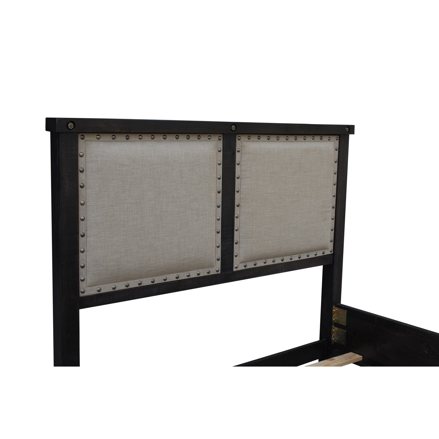 Modus Yosemite Upholstered Wood Panel Bed in Cafe
