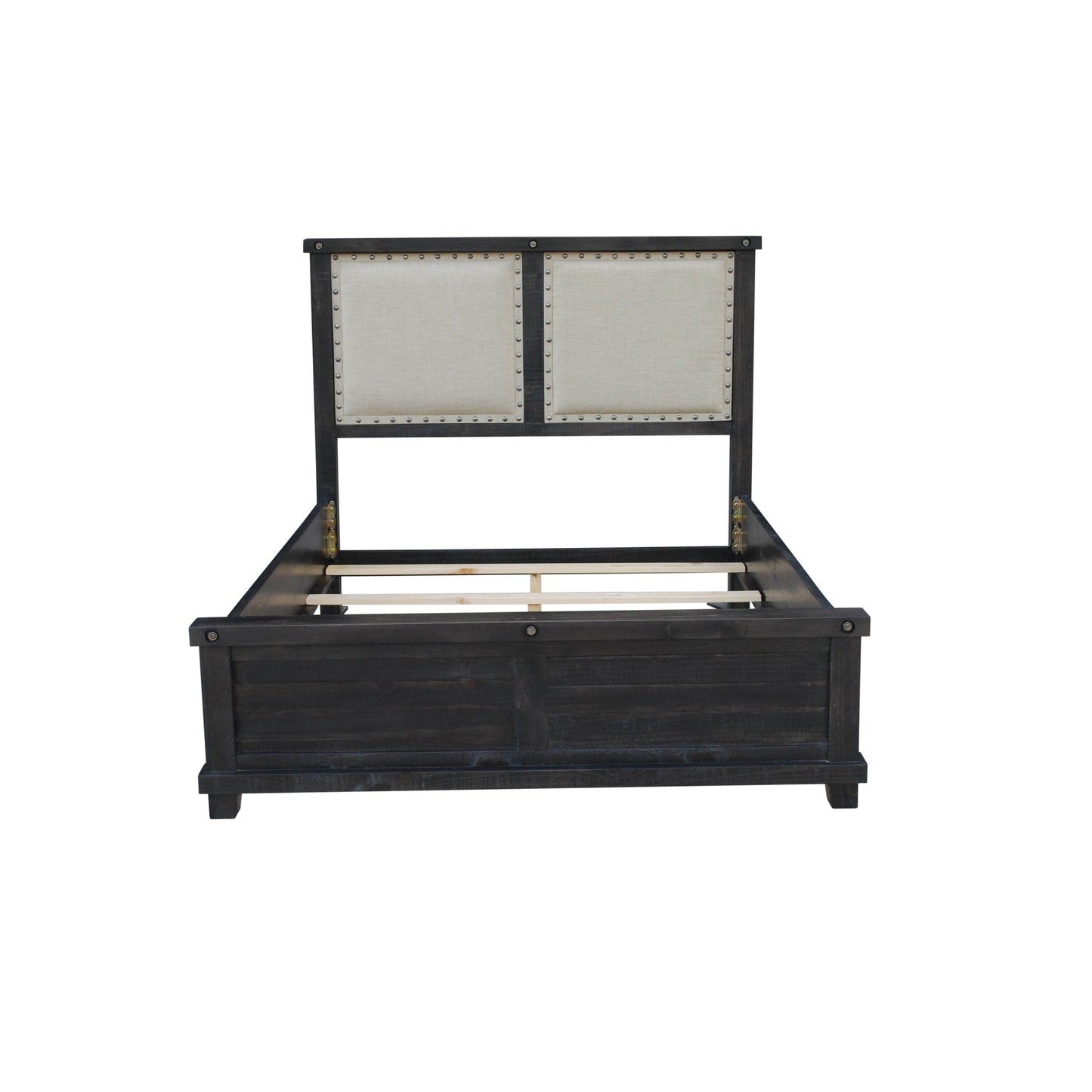 Modus Yosemite Upholstered Wood Panel Bed in Cafe