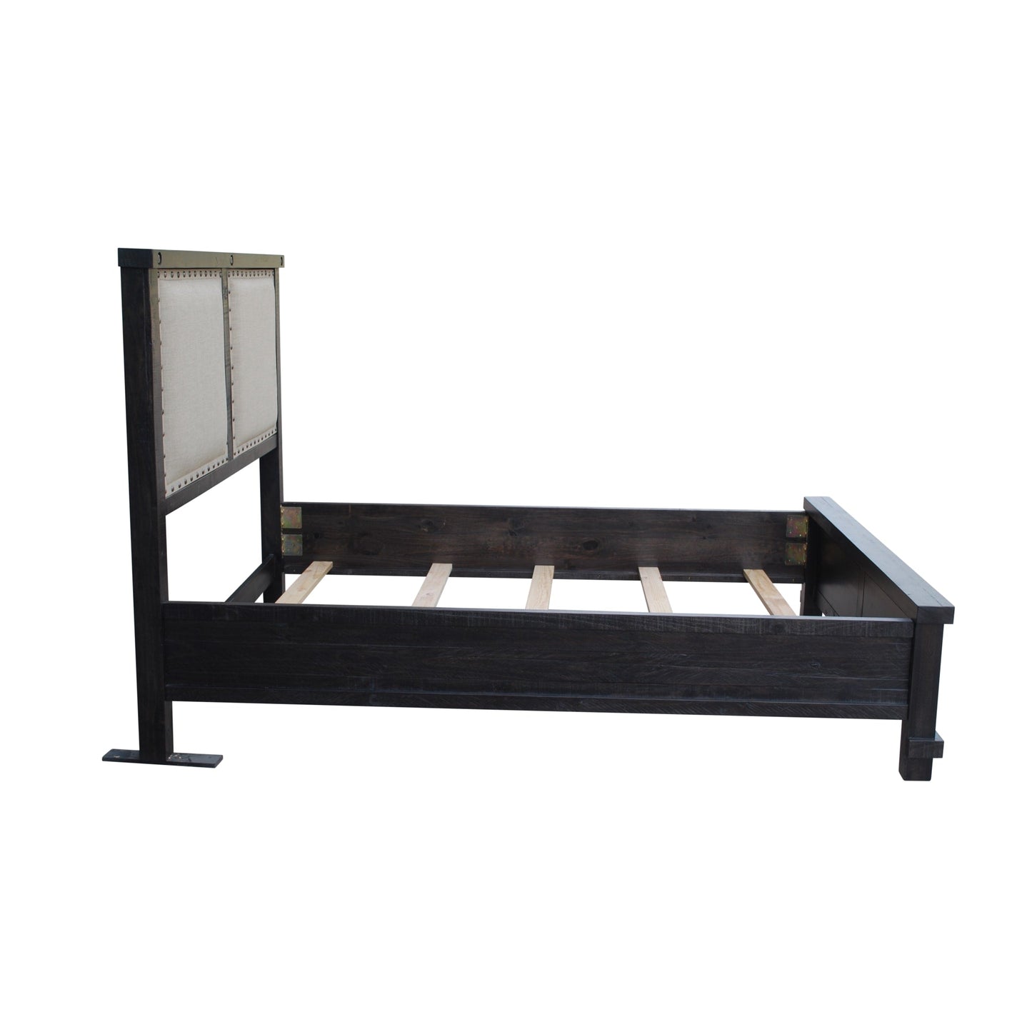 Modus Yosemite Upholstered Wood Panel Bed in Cafe
