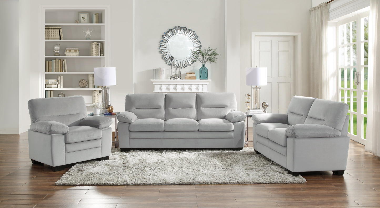 Homelegance Keighly Accent Chair in Textured Gray Fabric 9328GY-1