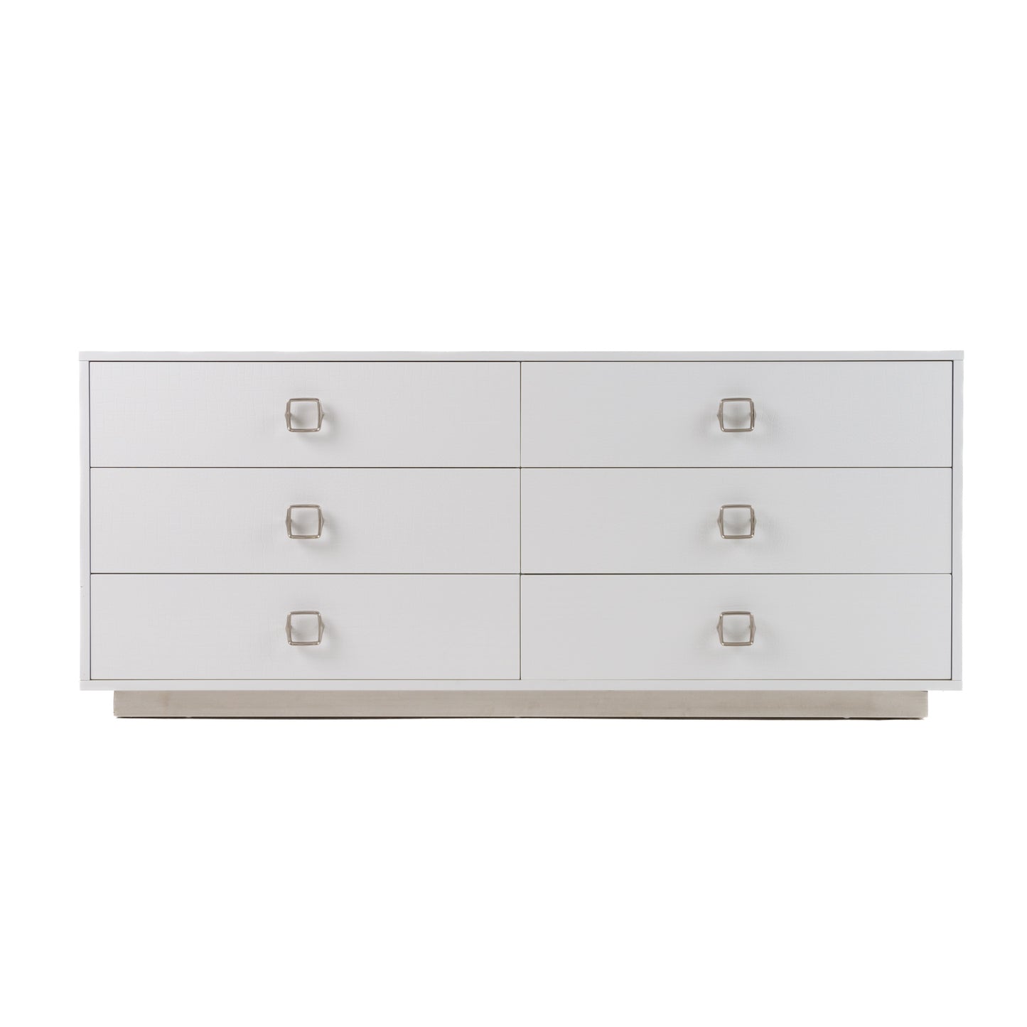 Victoria Modern White Crocodile Dresser