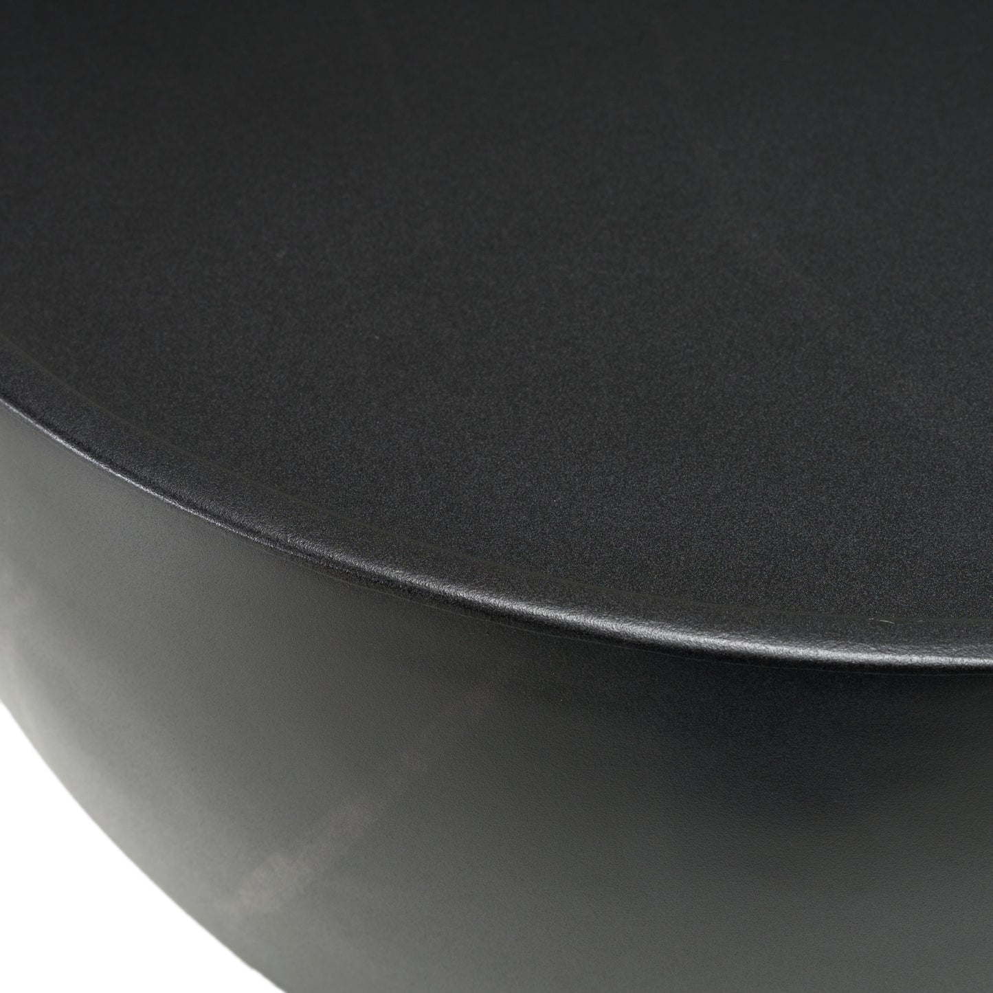 Modrest Akron Modern Black and White Faux Marble Round End Table