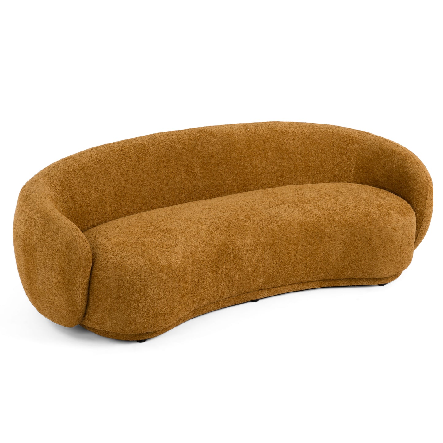 Divani Casa Andrew Modern Orange Fabric Sofa