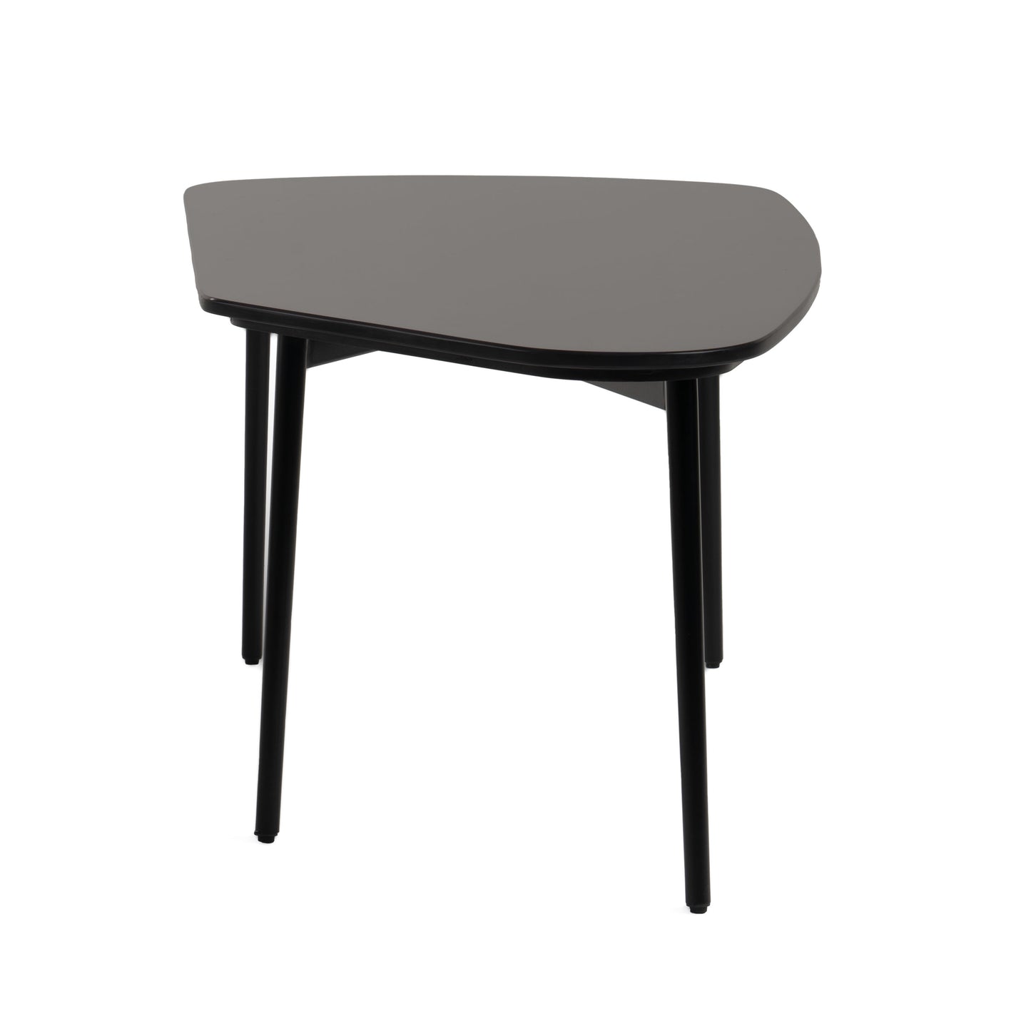 Modrest Andros Black Marble Black Metal Coffee Table