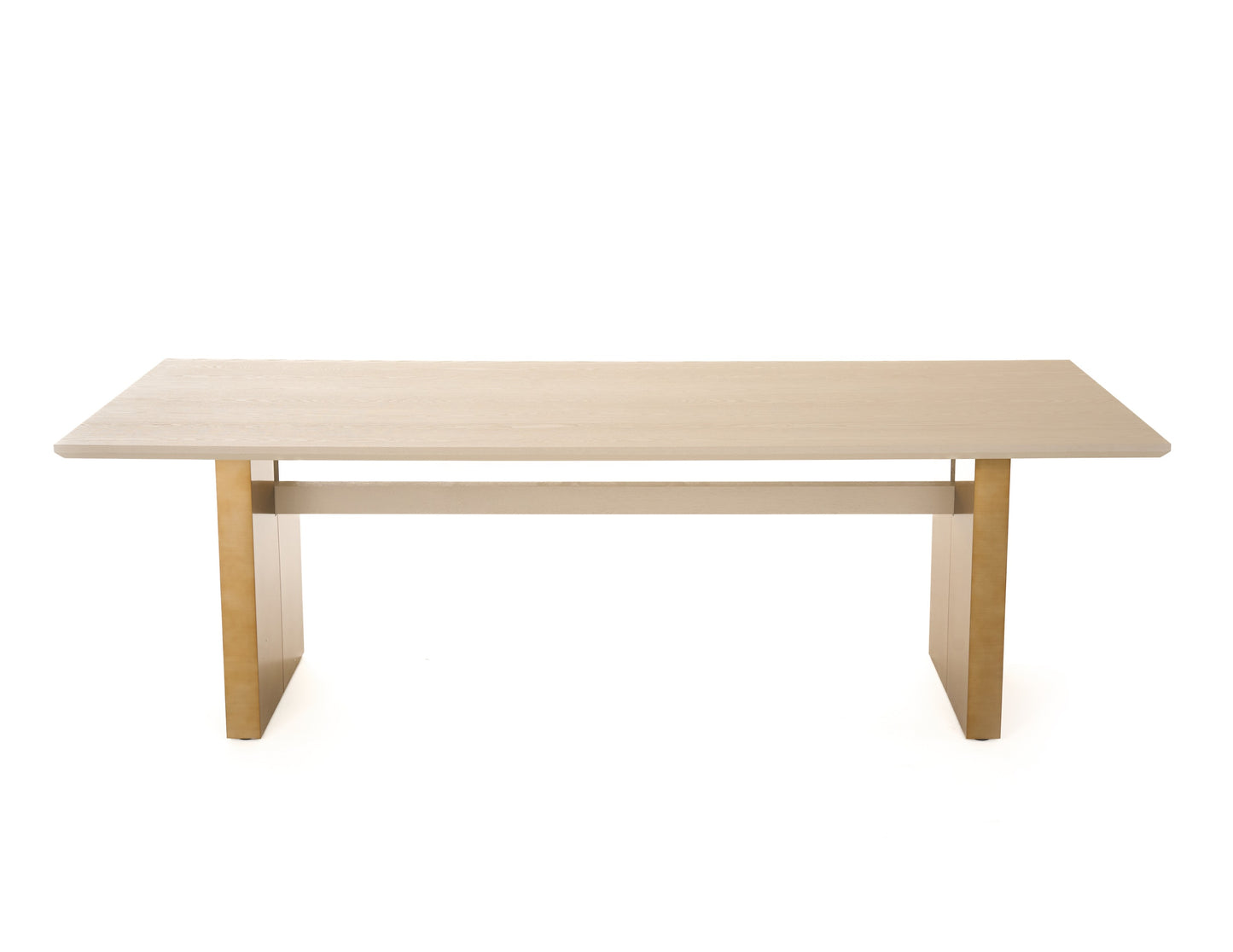 Modrest Angus Modern Cream Ash Gold Dining Table