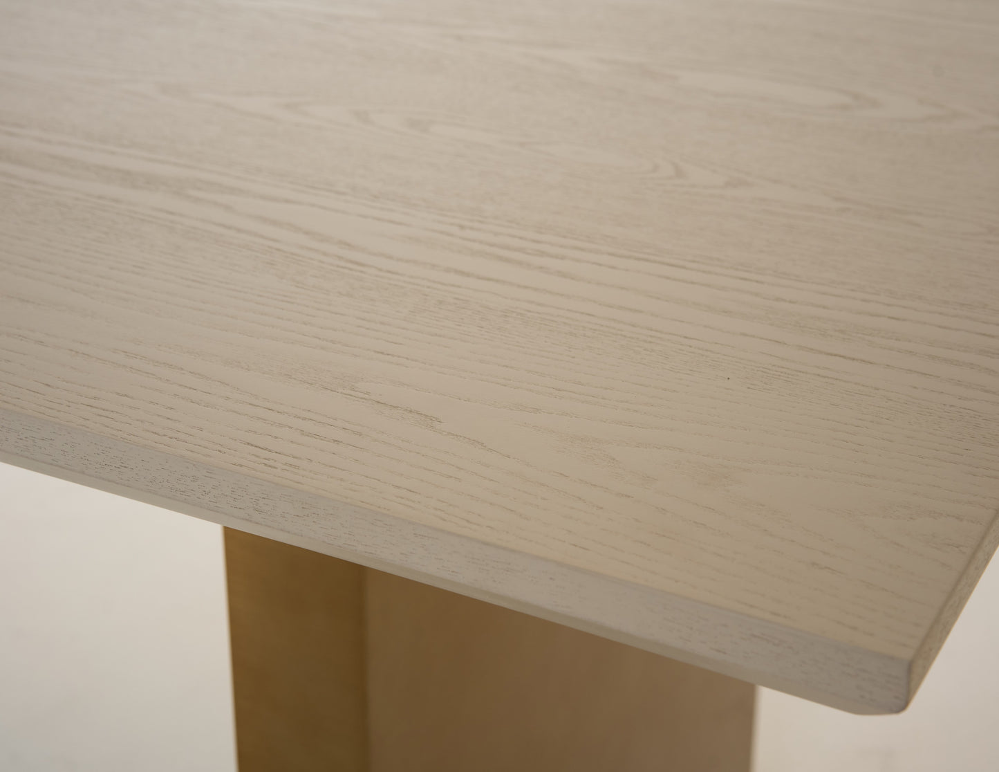 Modrest Angus Modern Cream Ash Gold Dining Table
