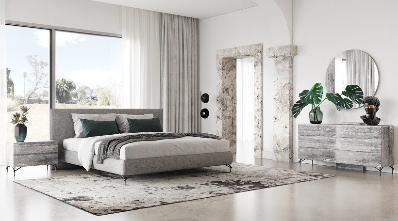 Nova Domus Aria Italian Modern Multi Grey with texture Dresser