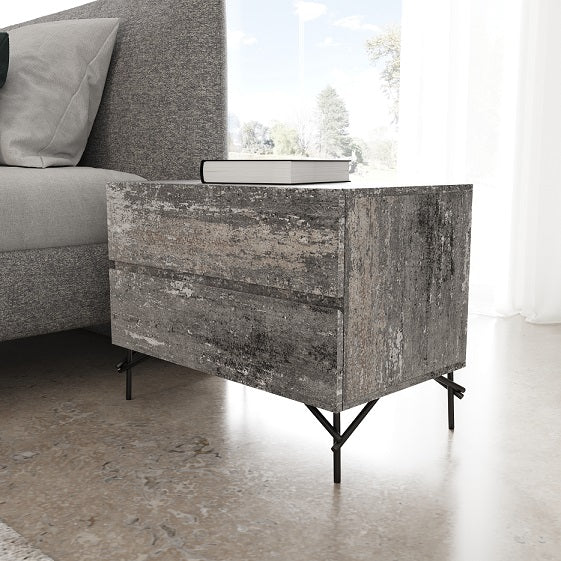 Nova Domus Aria Italian Modern Multi Grey Queen Bedroom Set