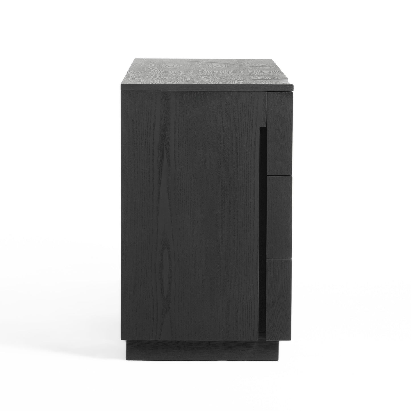 Modrest Aspen Modern Matte Brown Ash and Silver Dresser