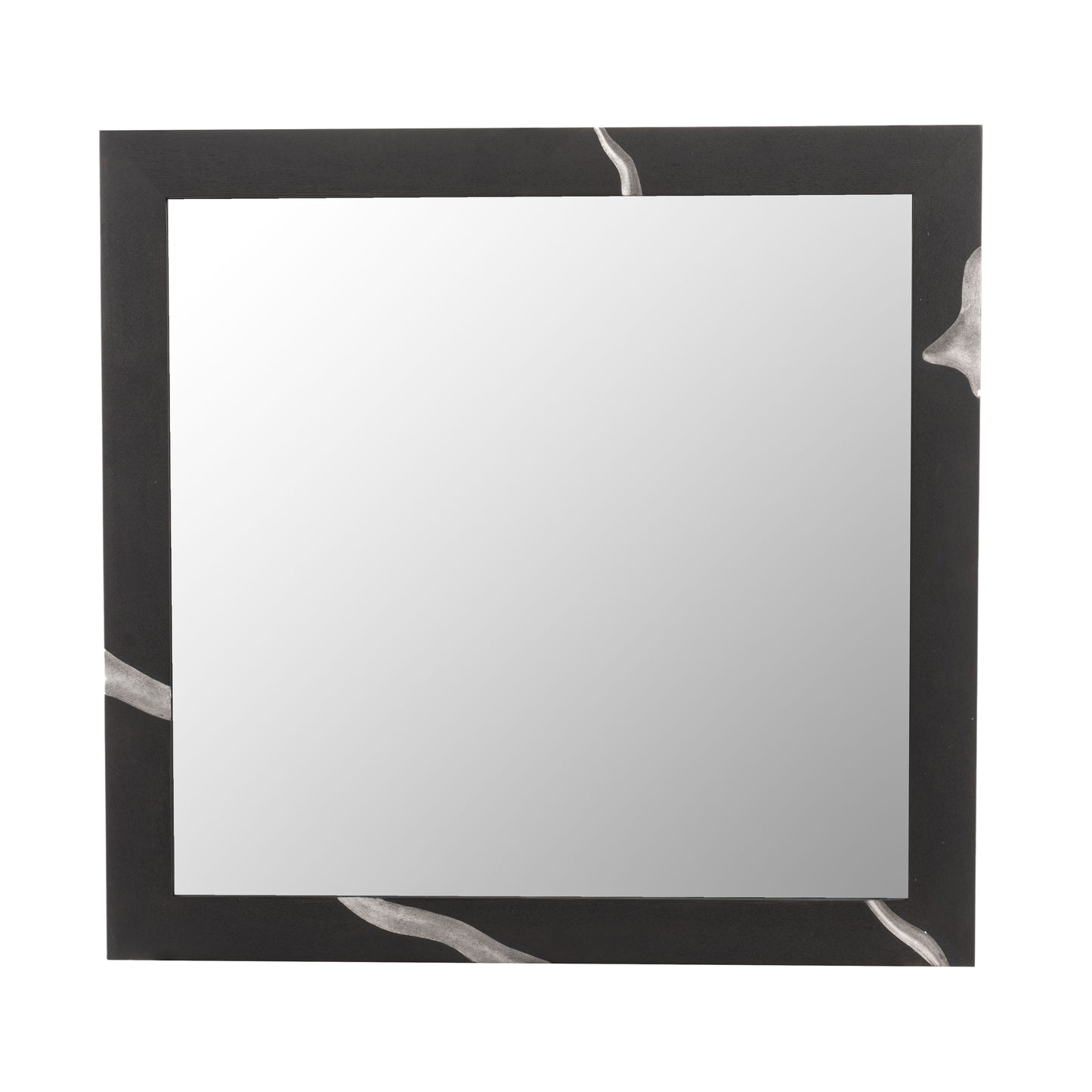 Modrest Aspen Modern Matte Brown Ash and Silver Mirror