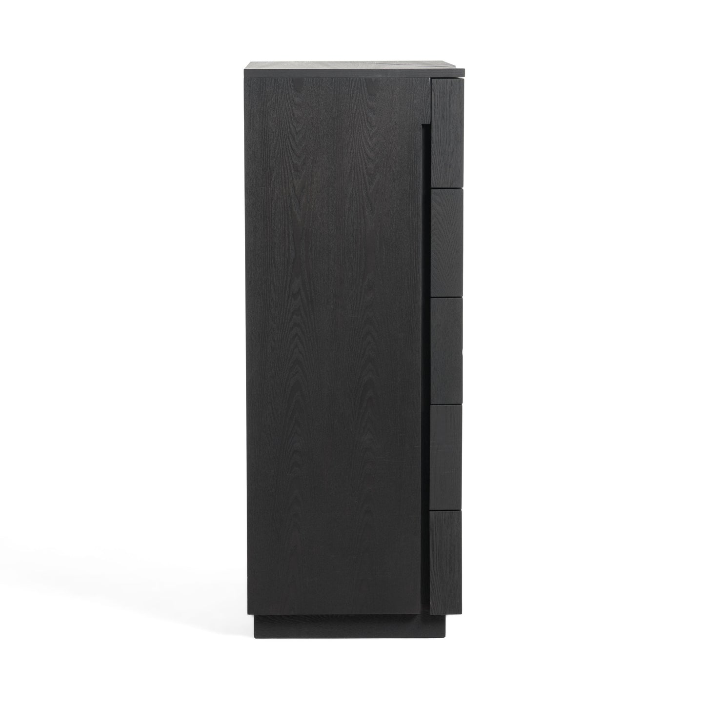Modrest Aspen Modern Matte Brown Ash and Silver Chest