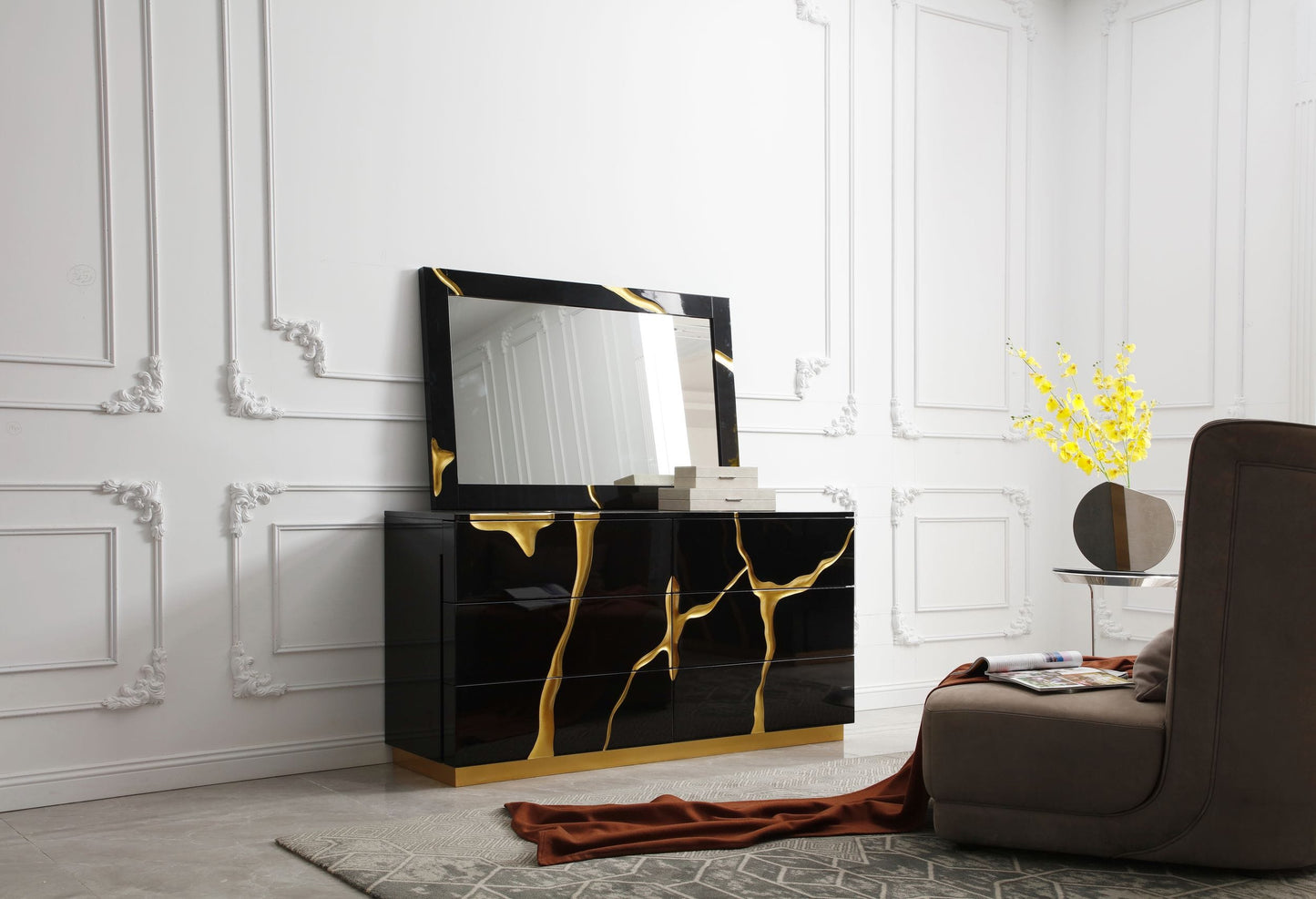 Modrest Aspen Modern Black Mirror