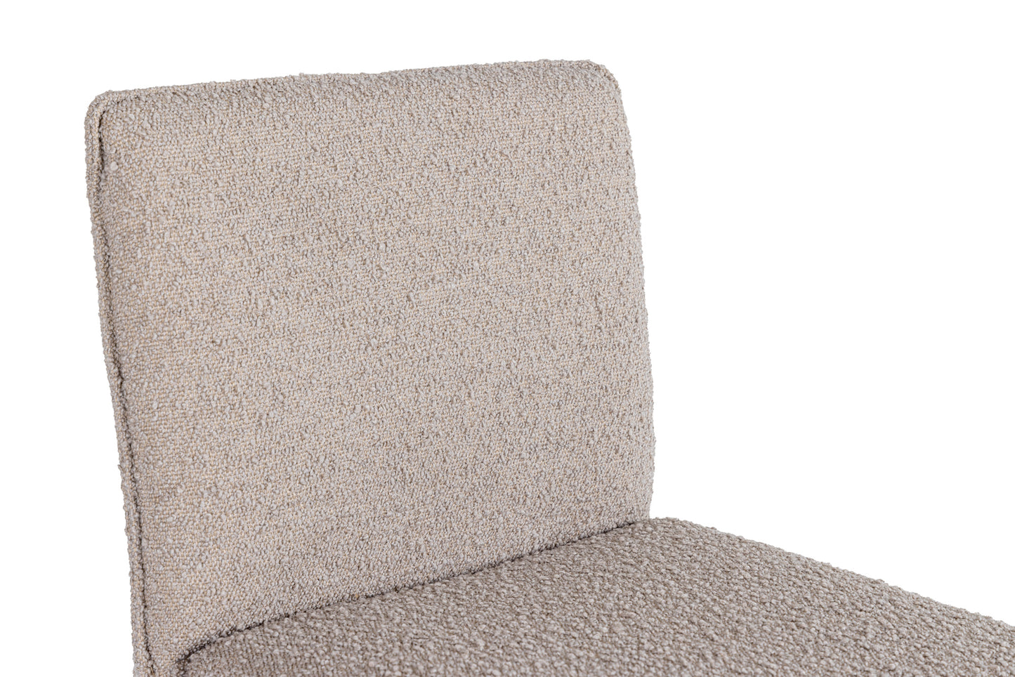 Modrest Atlanta Modern Beige Fabric and Brass Counter Chair
