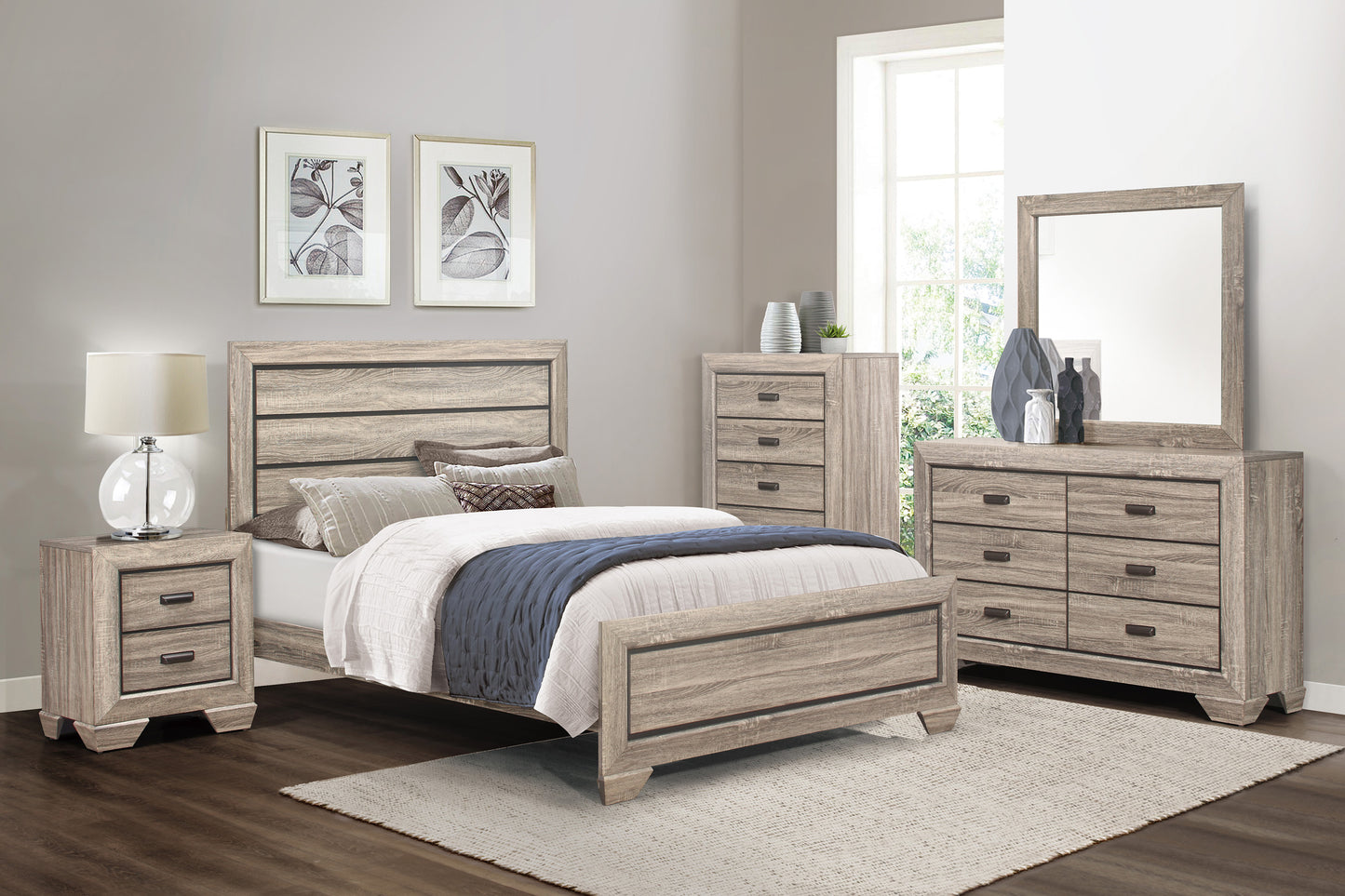 Homelegance Dresser Beechnut Natural Finish Elegant Storage Solution 1904-5