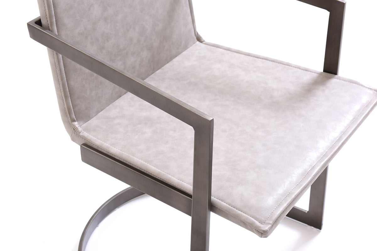 Jago Modern White Wash Grey Dining Chair