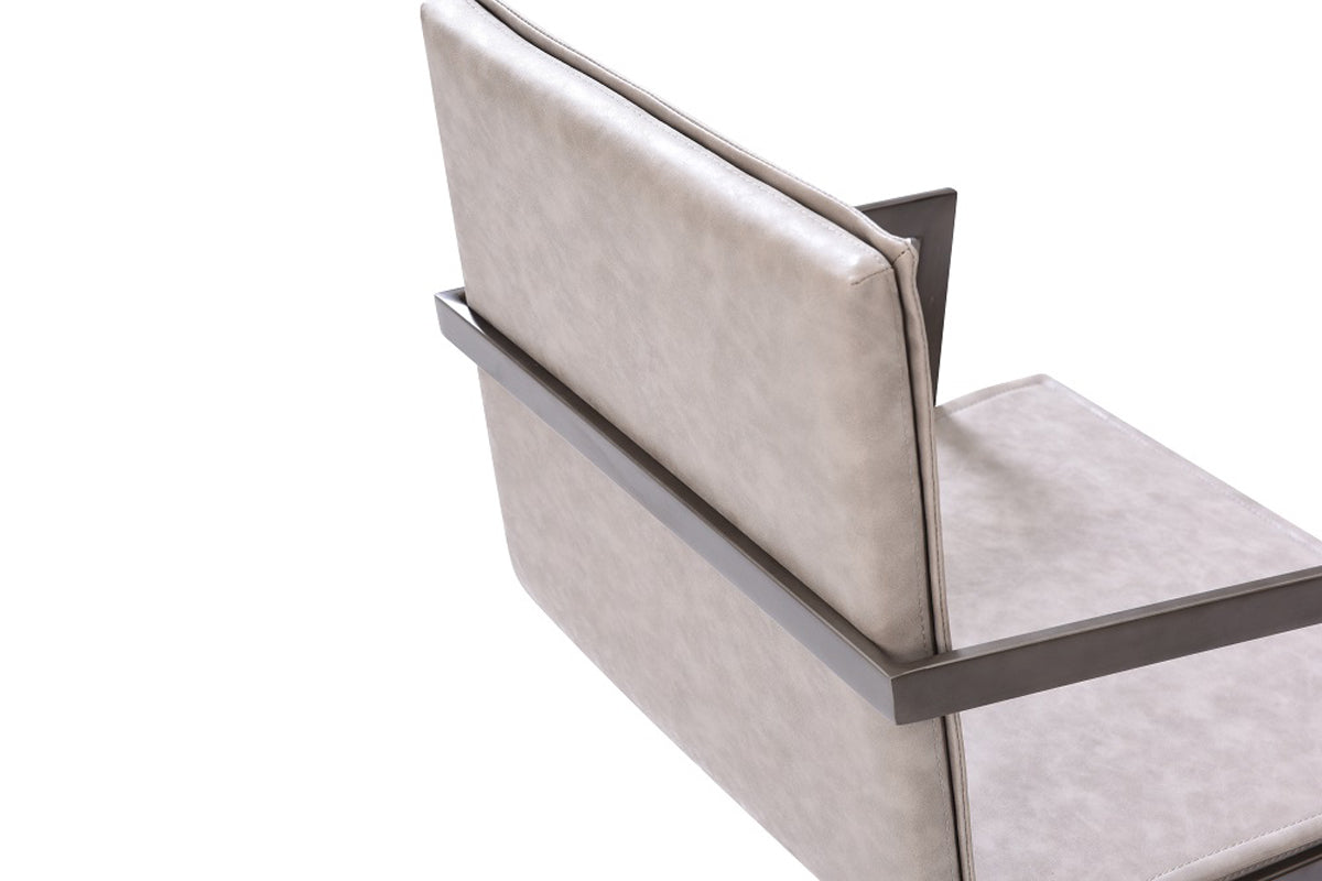Jago Modern White Wash Grey Dining Chair