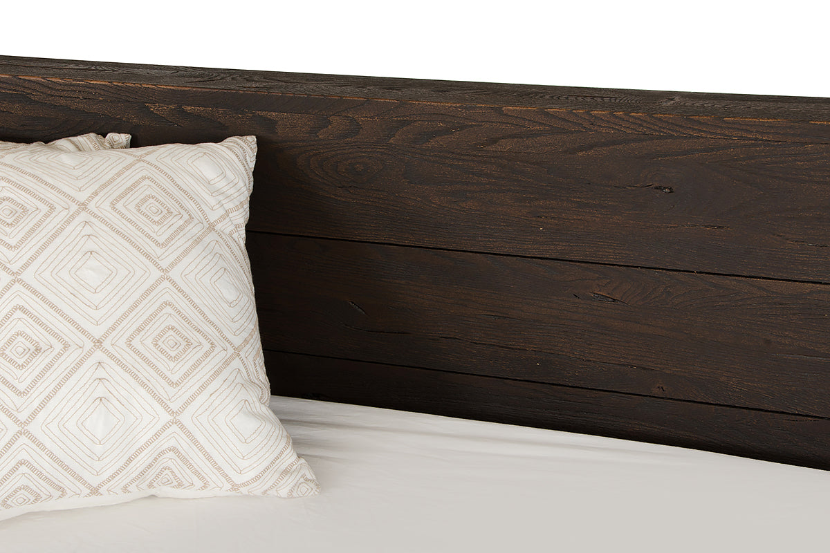 Modrest Selma Modern Dark Aged Oak Queen Bed