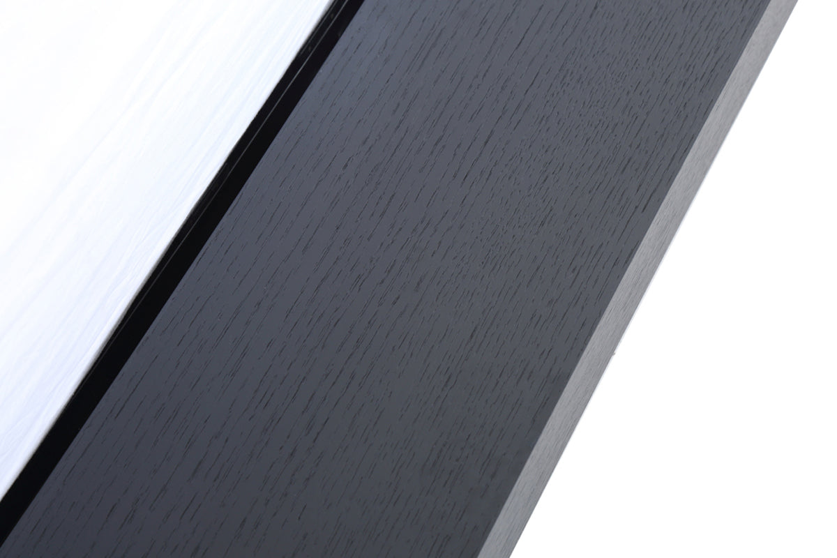 Modrest Opal Modern Wenge and Grey Platform Bed