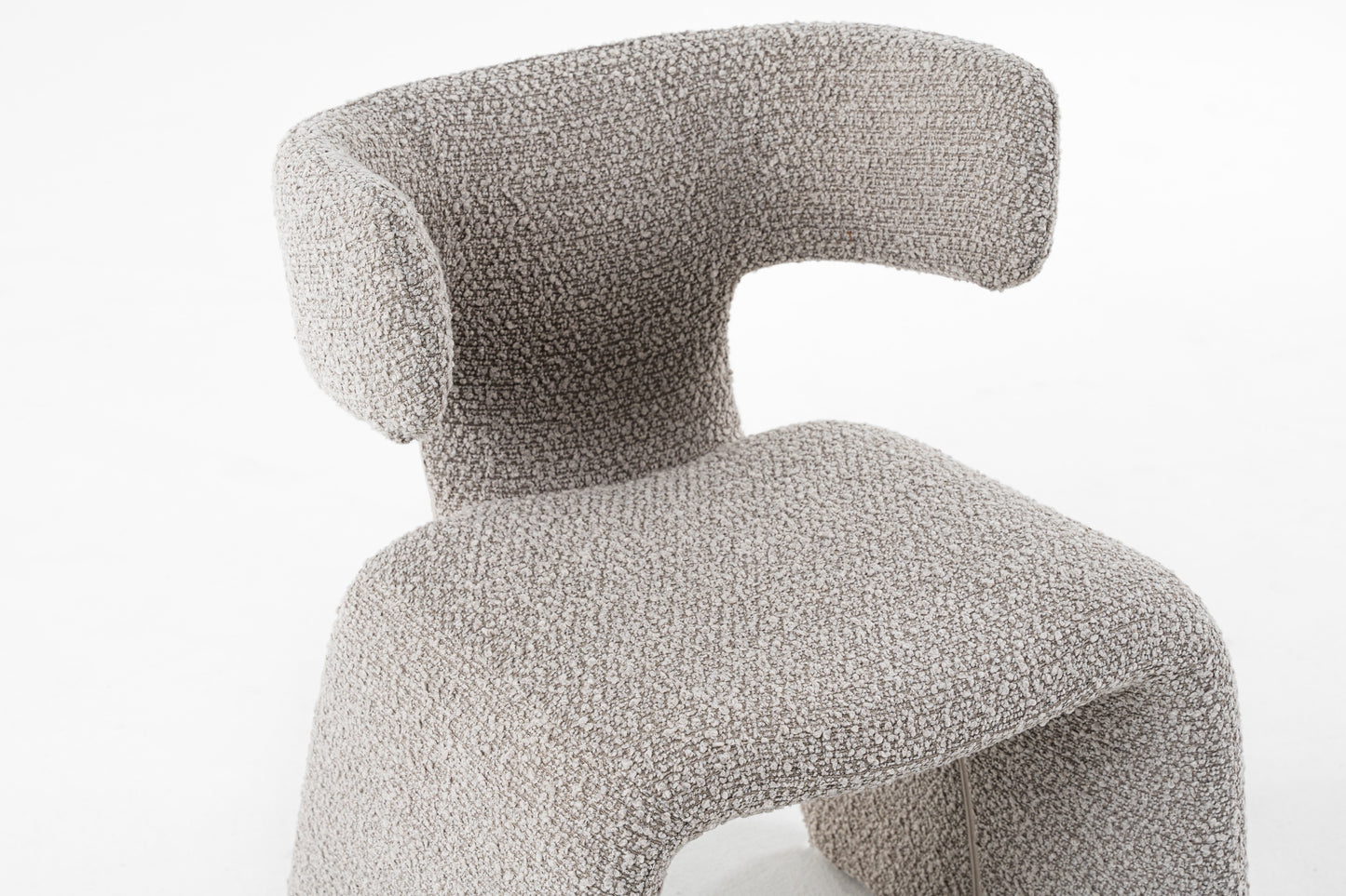 Modrest Bergman Modern Off-White Fabric Dining Chair
