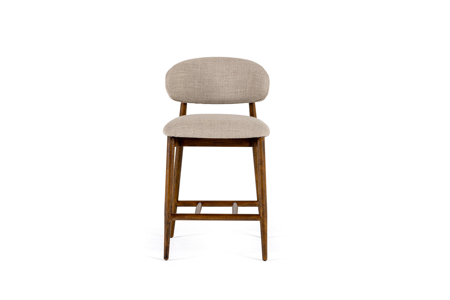 Modrest Blum Modern Beige Linen Counter Chair