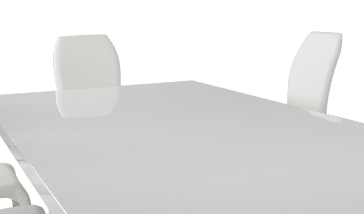 Modrest Bono "T" Modern White Extendable Dining Table