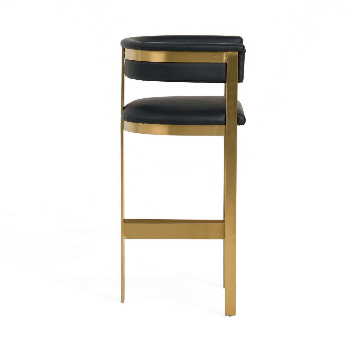 Modrest Boswell Modern Black Matte Gold Barstool