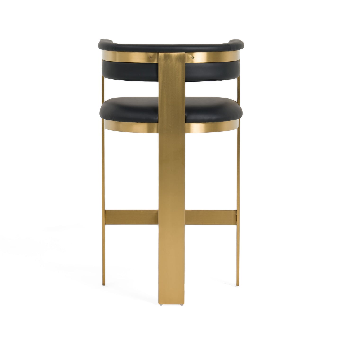 Modrest Boswell Modern Black Matte Gold Barstool