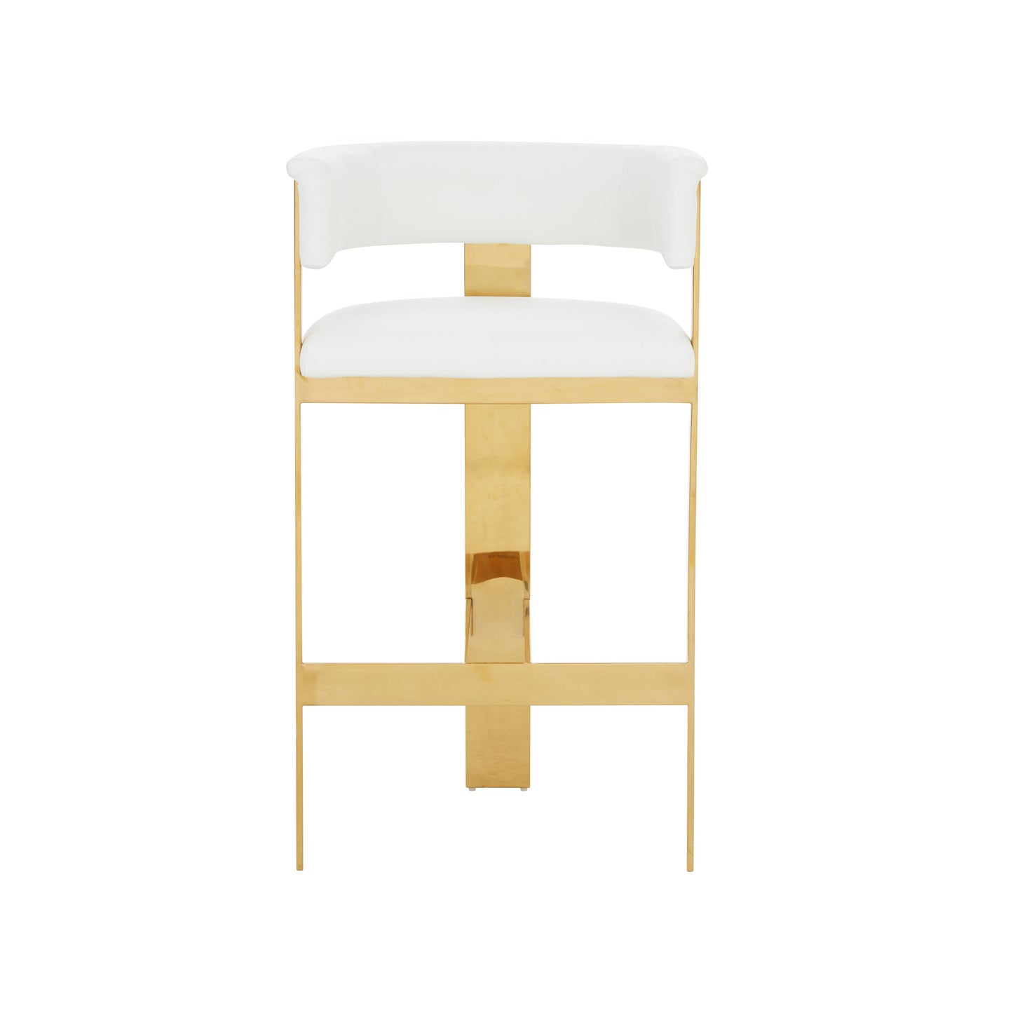 Modrest Boswell Modern White Gold Barstool