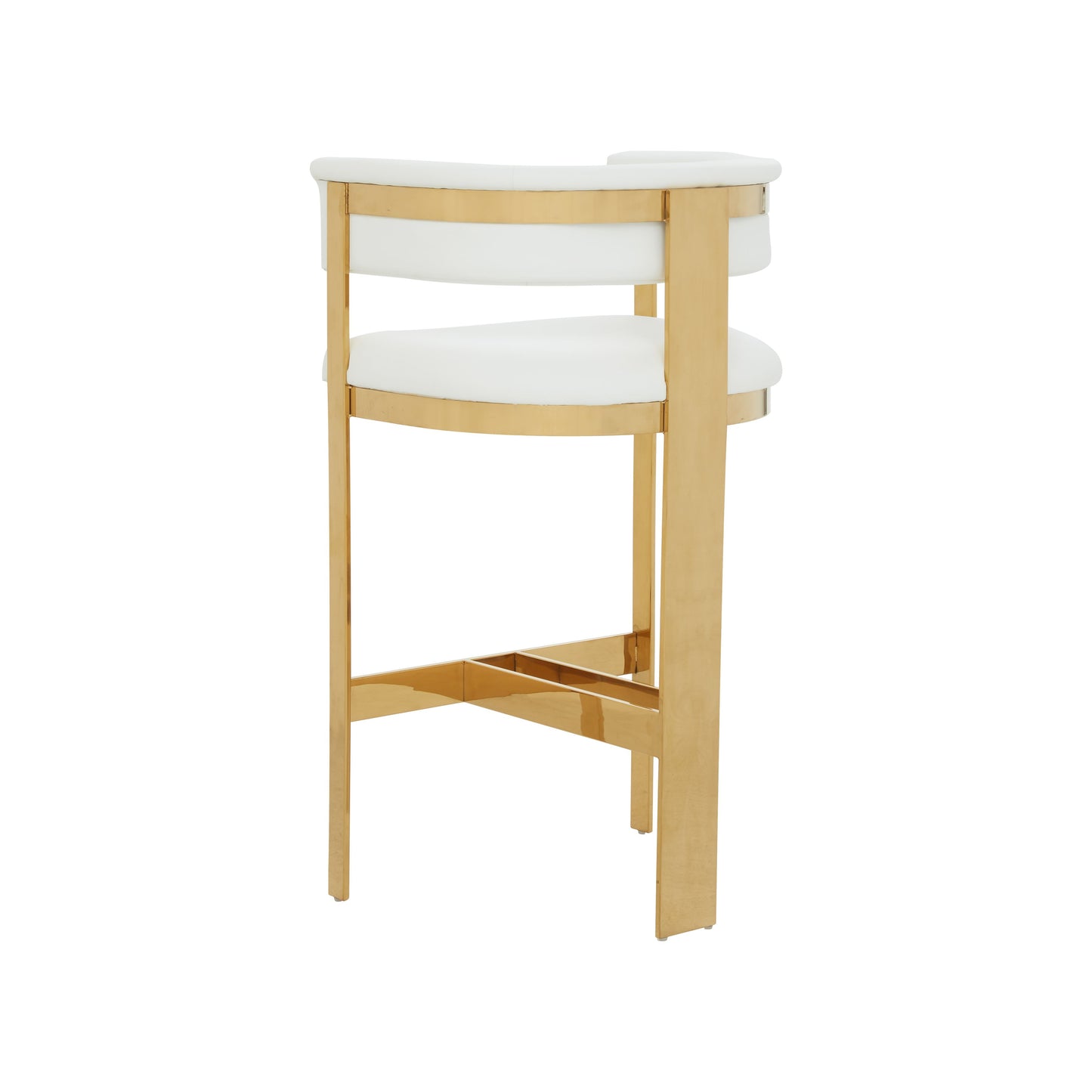 Modrest Boswell Modern White Gold Barstool