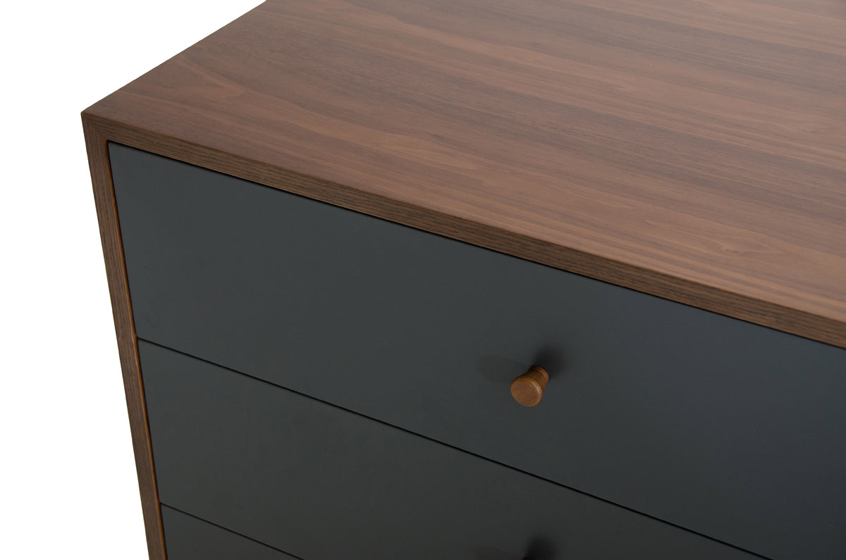 Nova Domus Dali Mid-Century Grey and Walnut Dresser