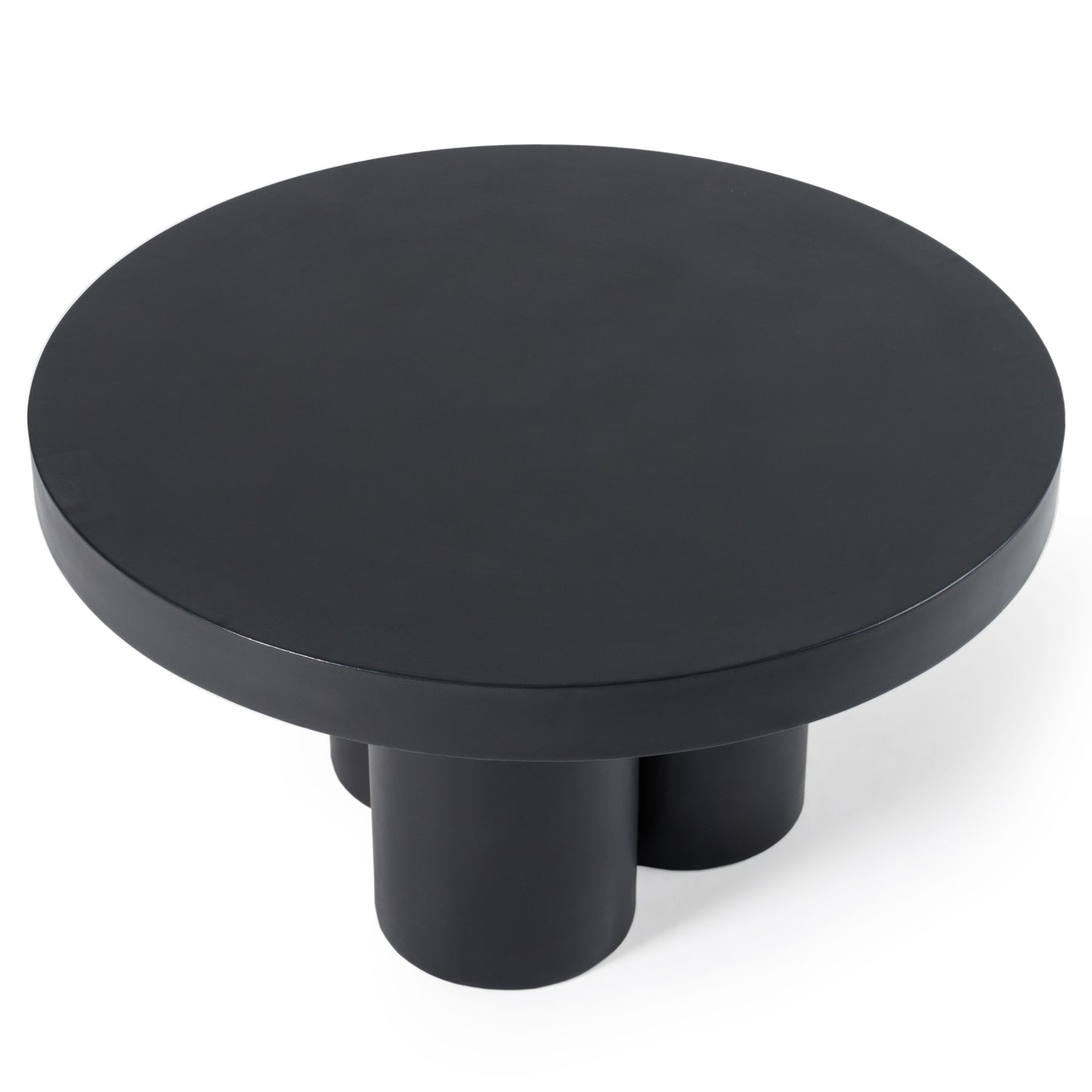Modrest Bruni Modern Black Concrete Coffee Table