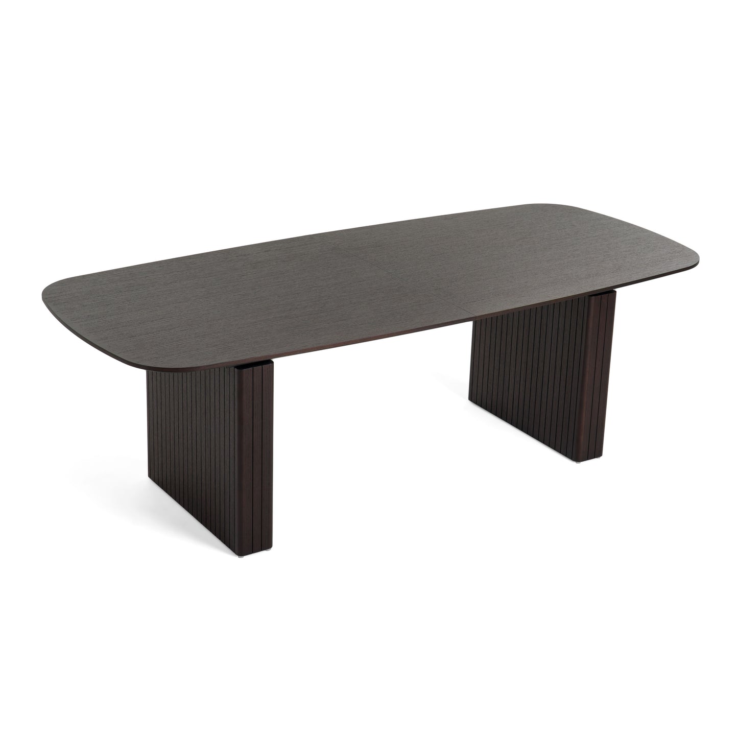 Modrest Calhoun Modern Smoked Oak Extendable Dining Table