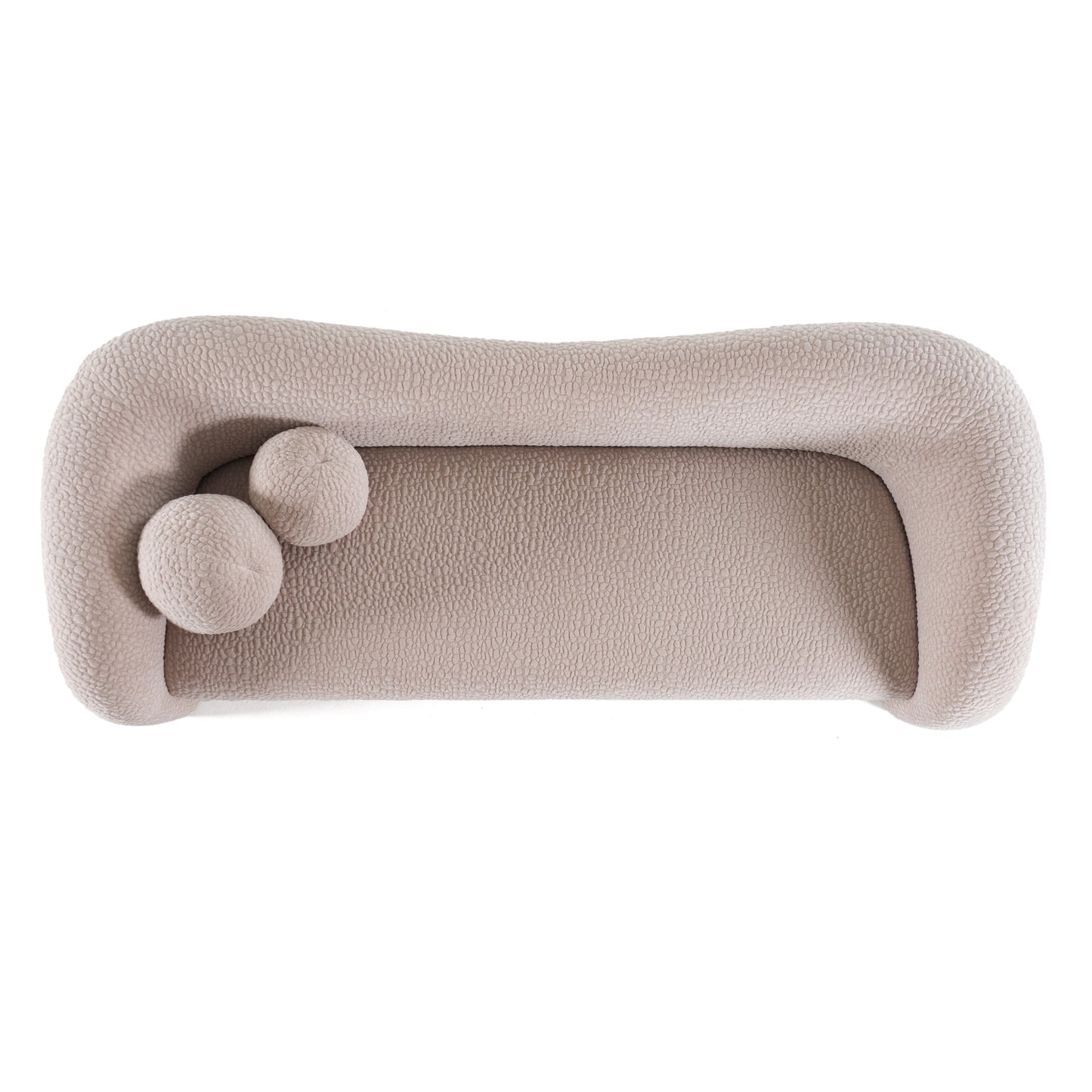 Divani Casa Calico Contemporary Beige Fabric 4-Seat Sofa