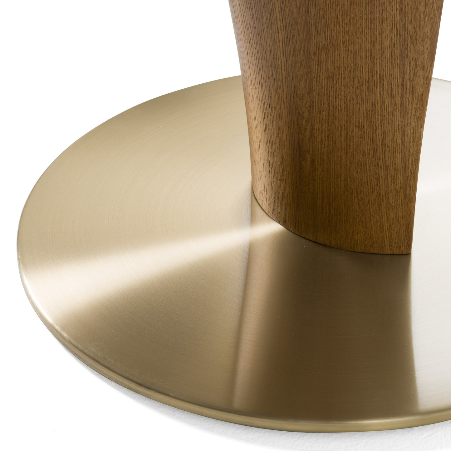 Modrest Calvary Mid-Century Modern Ceramic Walnut Bar Table