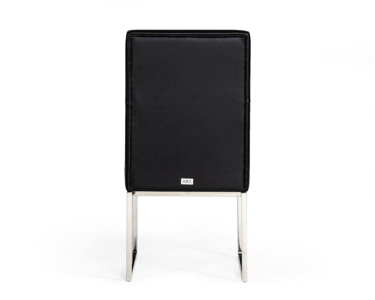 Carla Modern Black Leatherette Dining Chair